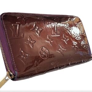 LOUIS VUITTON Vernis Leather Zip Around Long Wallet